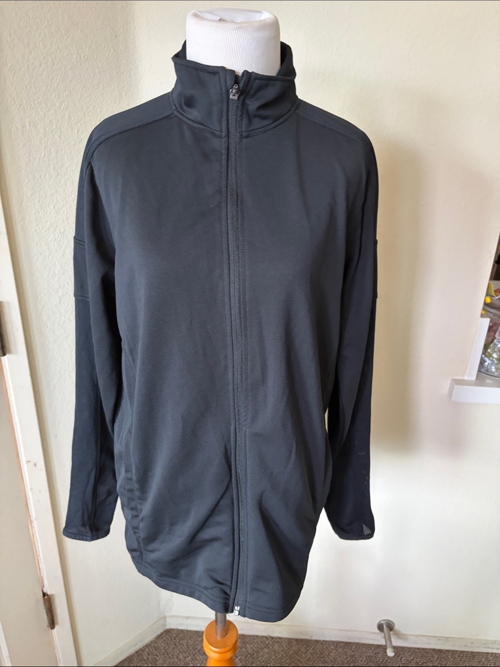 Tri-Mountain women’s Lightweight Black Full-Zip Shirt Jacket